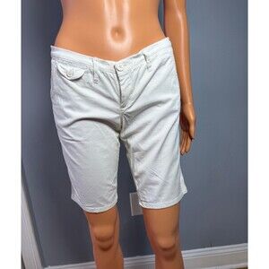 Hollister White Bermuda Shorts Women’s Size 3 Stretch Pockets Summer Casual Low
